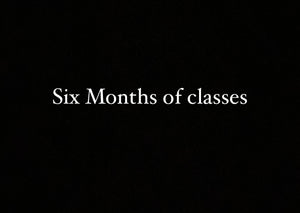 Six months of group classes available 11/29